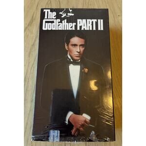 The Godfather Part II (VHS, 1990, 2-Tape Set) Al Pacino Robert De Niro Gangsters